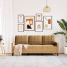 Canapé à 3 places Marron 180 cm Velours 