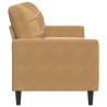 Canapé à 3 places Marron 180 cm Velours 