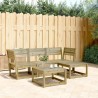 Salon de jardin 4 pcs bois de pin imprégné 