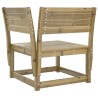 Salon de jardin 4 pcs bois de pin imprégné 