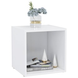 Meuble TV Blanc 37x35x37 cm Bois d’ingénierie 