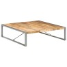 Table basse 140x140x40 cm Bois de manguier brut 