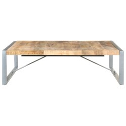 Table basse 140x140x40 cm Bois de manguier brut 