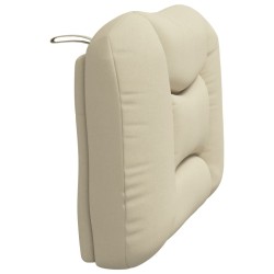 Coussin de tête de lit crème 80 cm tissu 