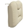 Coussin de tête de lit crème 80 cm tissu 
