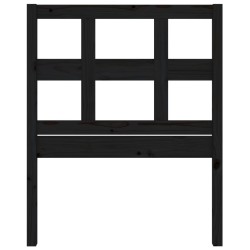 Tête de lit Noir 80,5x4x100 cm Bois massif de pin 