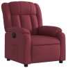 Fauteuil inclinable électrique Rouge bordeaux Tissu 