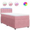 Sommier à lattes de lit avec matelas Rose 90x200 cm Velours 