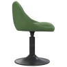 Chaises pivotantes à manger lot de 6 vert foncé velours 
