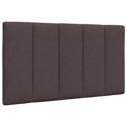 Coussin de tête de lit marron foncé 80 cm tissu 