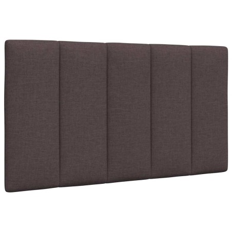 Coussin de tête de lit marron foncé 80 cm tissu 