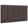Coussin de tête de lit marron foncé 80 cm tissu 