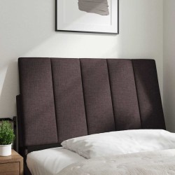 Coussin de tête de lit marron foncé 80 cm tissu 