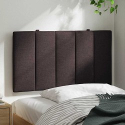 Coussin de tête de lit marron foncé 80 cm tissu 