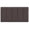 Coussin de tête de lit marron foncé 80 cm tissu 
