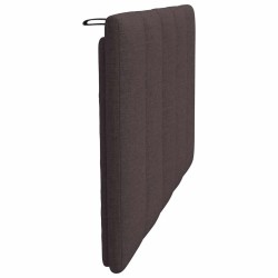 Coussin de tête de lit marron foncé 80 cm tissu 