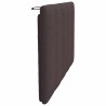 Coussin de tête de lit marron foncé 80 cm tissu 