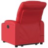 Fauteuil inclinable de massage électrique rouge similicuir 