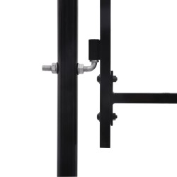 Double portail avec haut sous forme de lance 400 x 248 cm 