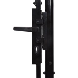Double portail avec haut sous forme de lance 400 x 248 cm 