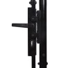 Double portail avec haut sous forme de lance 400 x 248 cm 