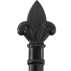 Double portail avec haut sous forme de lance 400 x 248 cm 