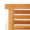 Chaises de jardin lot de 4 Bois d'acacia solide et inox 