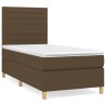 Sommier à lattes de lit avec matelas Marron foncé 90x200 cm 