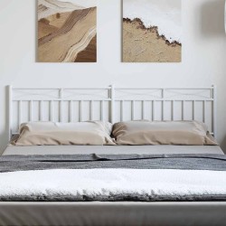 Tête de lit métal blanc 180 cm 
