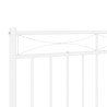 Tête de lit métal blanc 180 cm 