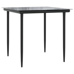Ensemble à manger de jardin 3 pcs et coussins marron poly rotin 