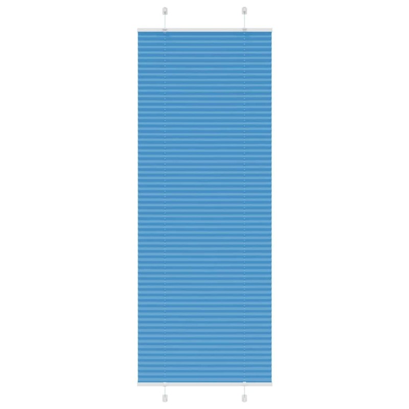 Store plissé bleu 70x200 cm largeur du tissu 69,4 cm polyester 
