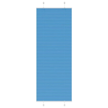Store plissé bleu 70x200 cm largeur du tissu 69,4 cm polyester 