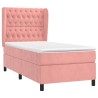 Sommier à lattes de lit et matelas Rose 80x200 cm Velours 