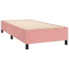Sommier à lattes de lit et matelas Rose 80x200 cm Velours 