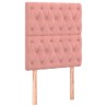 Sommier à lattes de lit et matelas Rose 80x200 cm Velours 