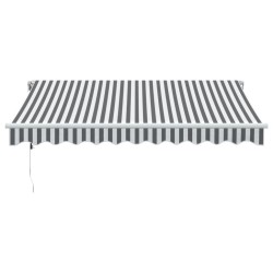 Auvent rétractable automatique anthracite et blanc 300x250 cm 