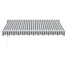 Auvent rétractable automatique anthracite et blanc 300x250 cm 