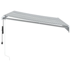 Auvent rétractable automatique anthracite et blanc 300x250 cm 