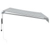 Auvent rétractable automatique anthracite et blanc 300x250 cm 