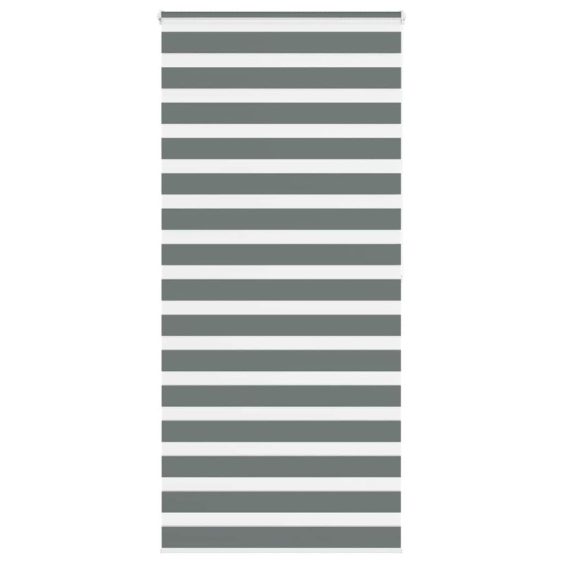 Store zèbre gris foncé largeur du tissu 95,9 cm polyester 