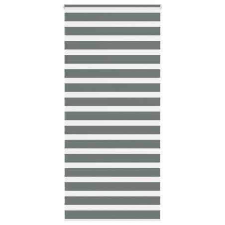 Store zèbre gris foncé largeur du tissu 95,9 cm polyester 