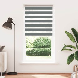 Store zèbre gris foncé largeur du tissu 95,9 cm polyester 