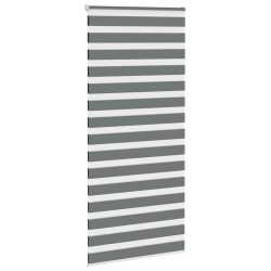Store zèbre gris foncé largeur du tissu 95,9 cm polyester 