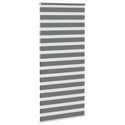 Store zèbre gris foncé largeur du tissu 95,9 cm polyester 