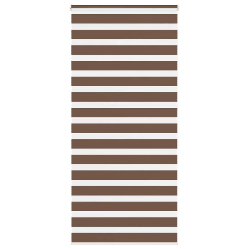 Store zèbre marron 95x230 cm largeur du tissu 90,9 cm polyester 