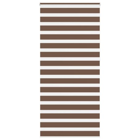 Store zèbre marron 95x230 cm largeur du tissu 90,9 cm polyester 