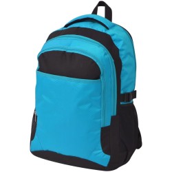 Sac à dos d'école 40 L noir et bleu 