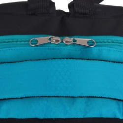 Sac à dos d'école 40 L noir et bleu 
