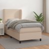 Sommier à lattes de lit avec matelas Cappuccino 90x190 cm 